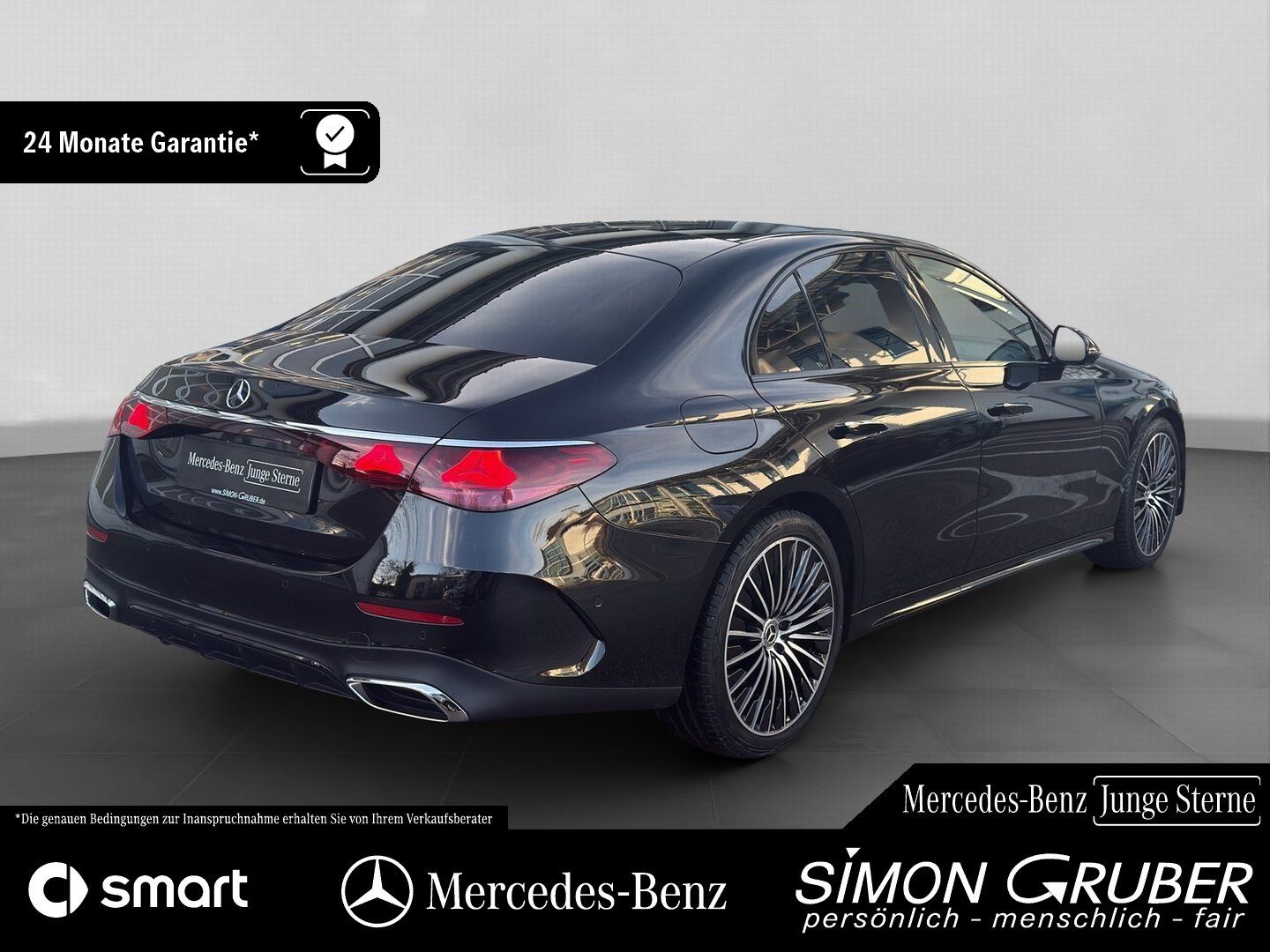Fahrzeugabbildung Mercedes-Benz E 220 d AMG Superscreen Pano Burm Night 360° 20"