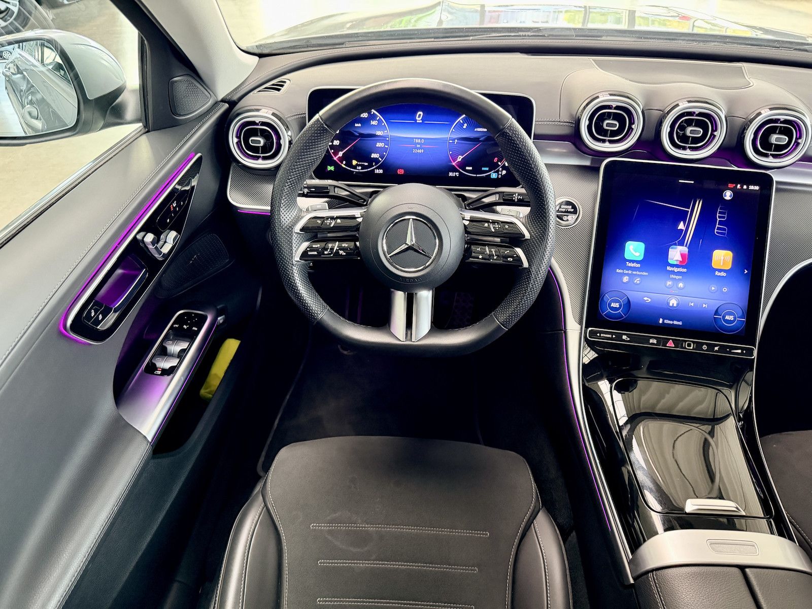 Mercedes-Benz C 220 d AMG Pano Kamera Distronic Memory MBUX KE foto 12