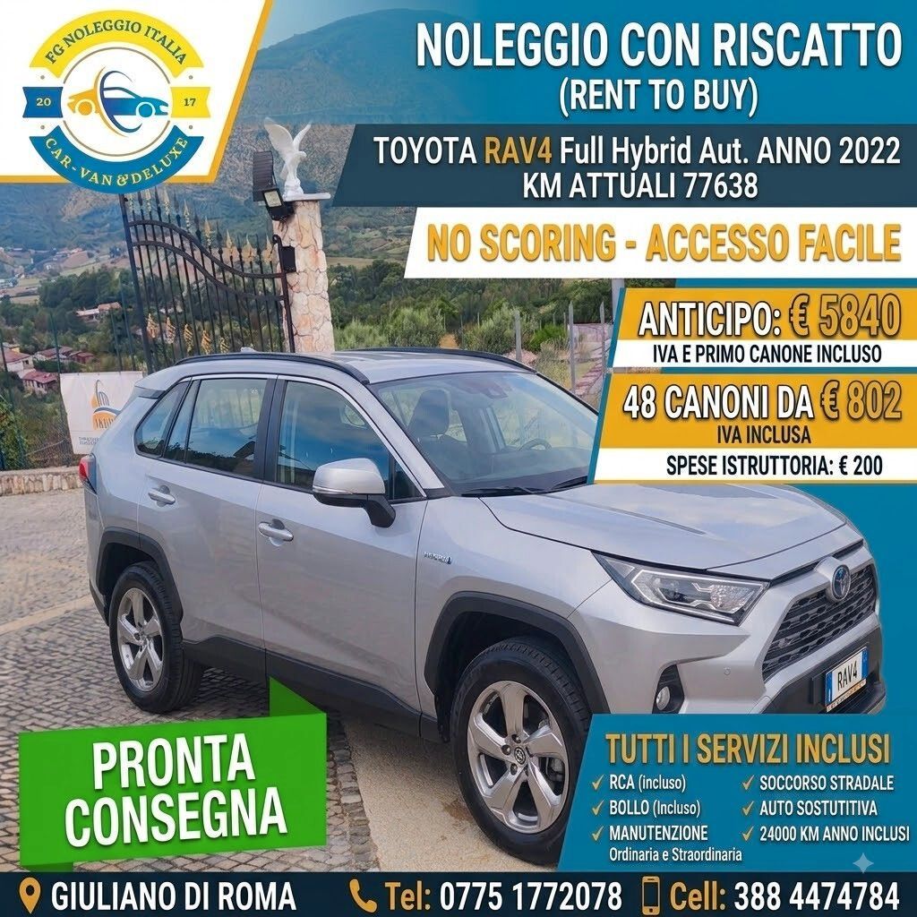 Toyota TOYOTA RAV4 Full Hybrid Aut. - 2022 - Rent to Bu