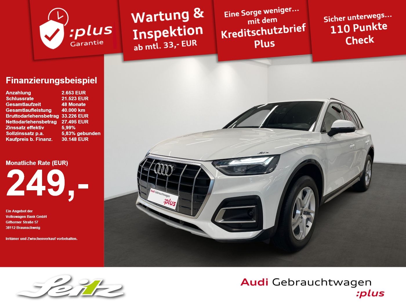 Audi Q5 40 TDI quattro advanced *AHK*HEAD-UP*KAMERA*