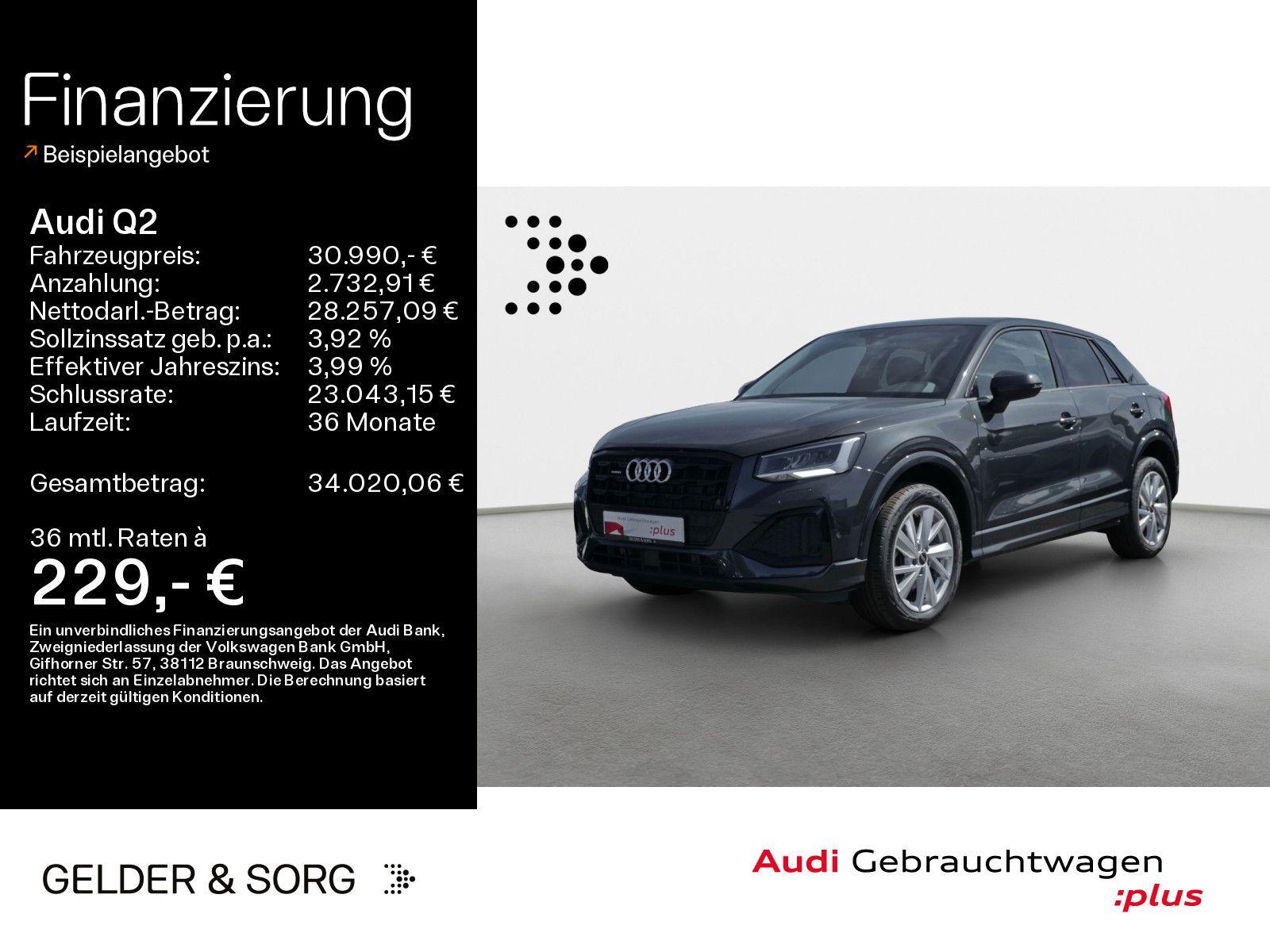 Audi Q2 40 TFSI qu. advanced Virtual*RFK*Navi*Sound