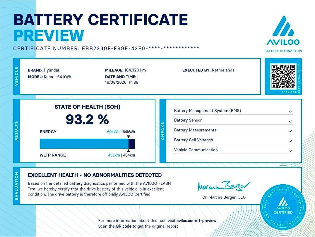 Hyundai Kona Elektro 2WD*64KWH*93,2SOH imagem 2