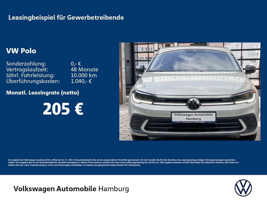 Volkswagen Polo Life 1,0 l TSI OPF 70 kW (95 PS) 5- Gang