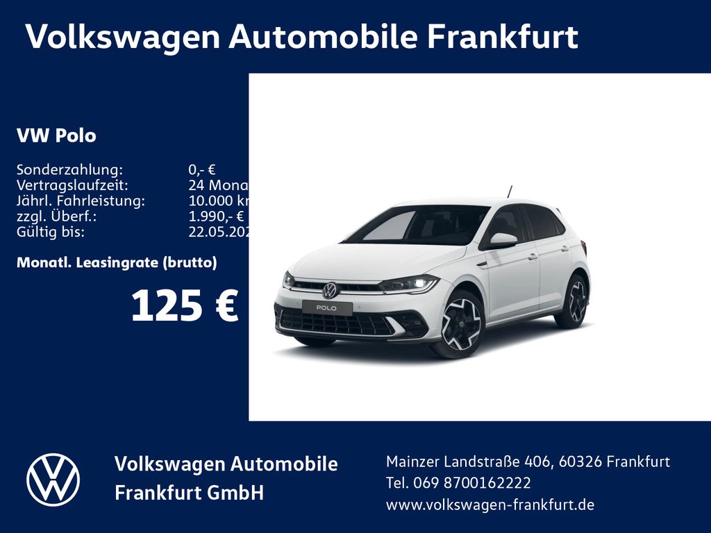 Volkswagen Polo R-Line 1,0 l TSI OPF 70 kW (95 PS) 5-Gang