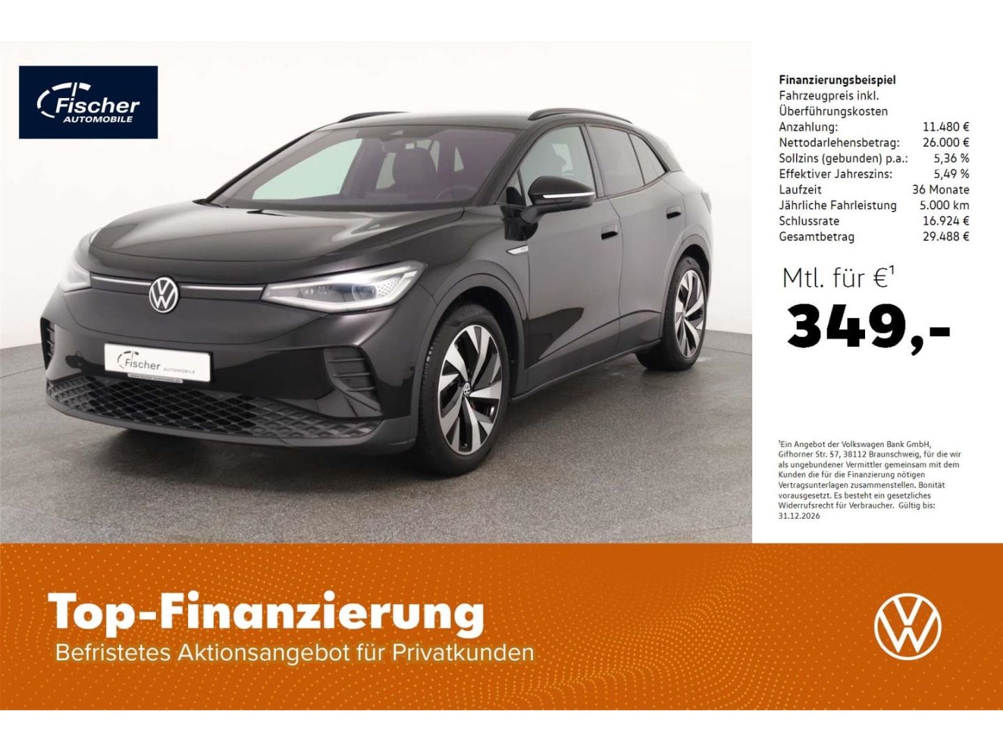 Volkswagen ID.4 Pro 4Motion Nav Matrix Kamera Easy Open 20'