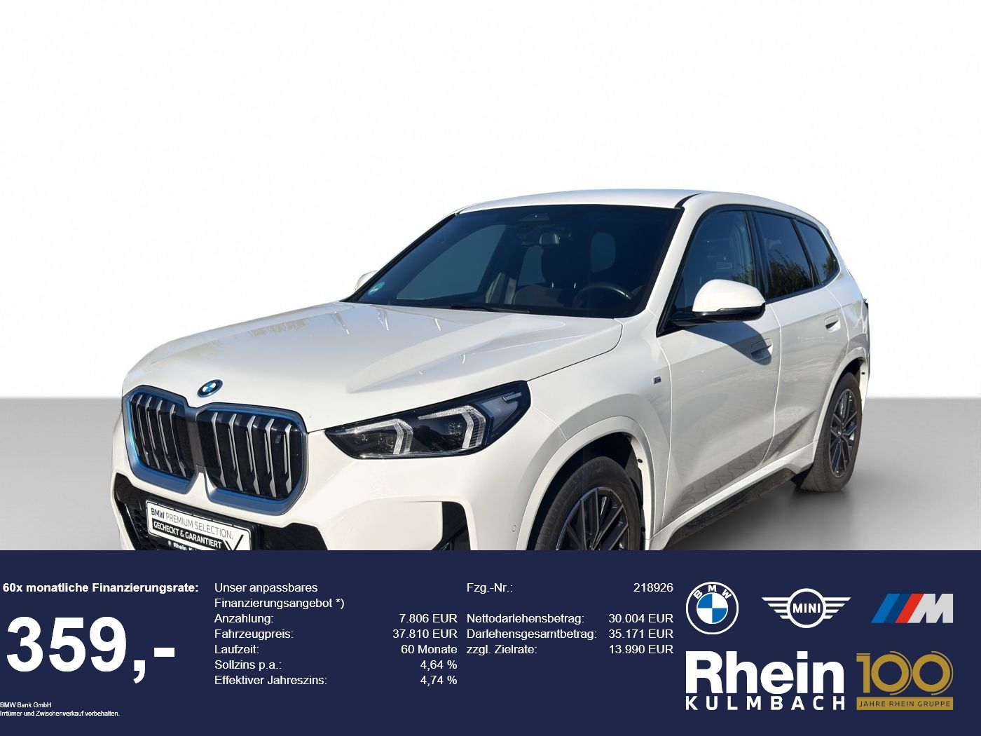 BMW iX1 xDrive30 M Sport Navi AdapLED ACC AHK ParkAs foto 1