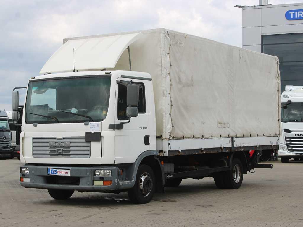 MAN TGL 8.180, EURO 2, TAIL LIFT, SIDEWALLS