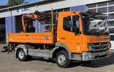 Mercedes-Benz ATEGO 818 4x2 Kipper Kran Atlas 65.2-A3 *Funkst. - Koffer Atego 818