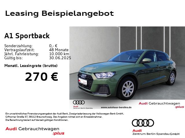 AUDI A1 Sportback 25 TFSI adv. S tronic *PDC+*SHZ*
