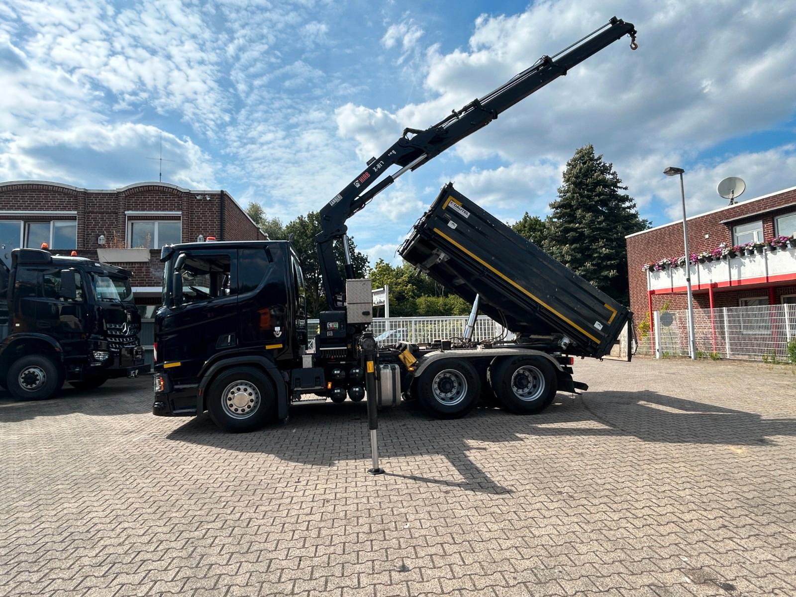 Scania R650 V8 3Skipper+HIAB X-HIDUO 188 Kran 6x4