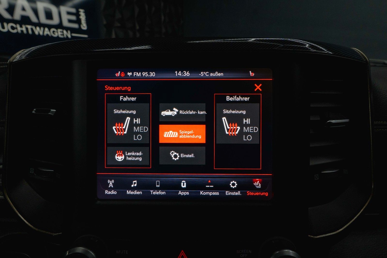 Fahrzeugabbildung Dodge RAM 5.7 V8 HEMI 4x4 REBEL OFFROAD Night AxleLock