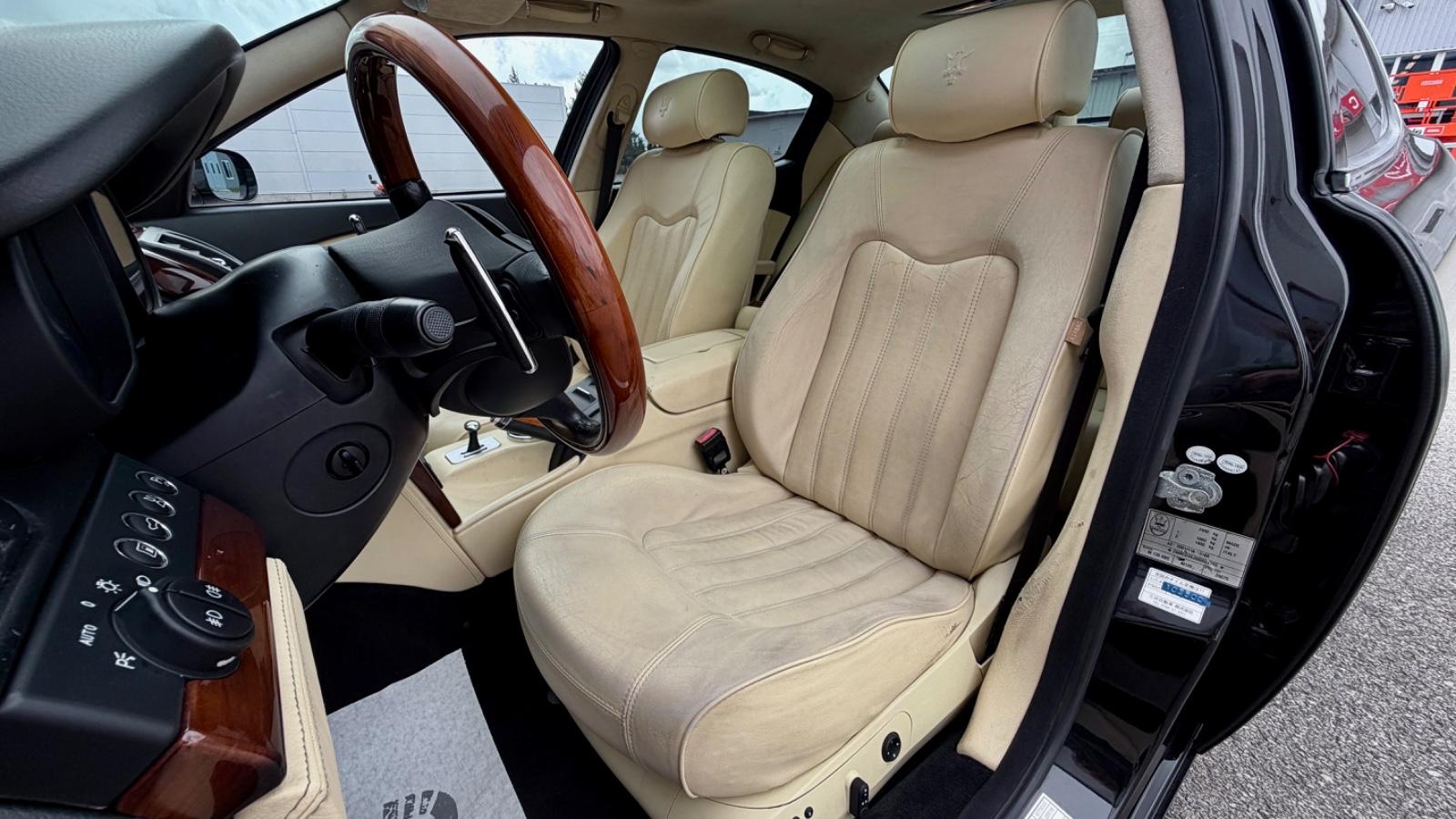 Maserati Quattroporte 4.2 V8 | 400 ch | BVA | Cuir beige | GPS | Xénon | Radars de recul