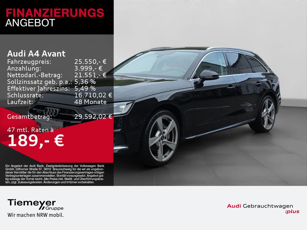 Audi A4 Avant 40 TDI Q ADVANCED LM19 LEDER eSITZE ACC 2023