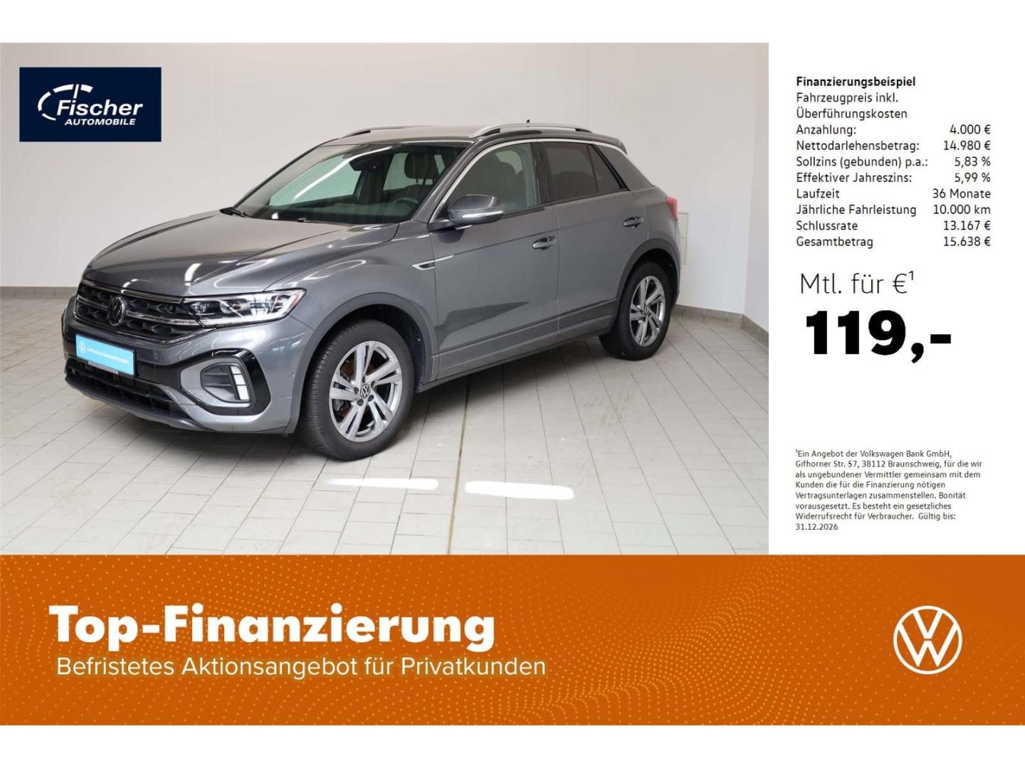 Volkswagen T-Roc 1.0 TSI R-Line 6-Gang LED/PDC/ACC/Dig.Coc.