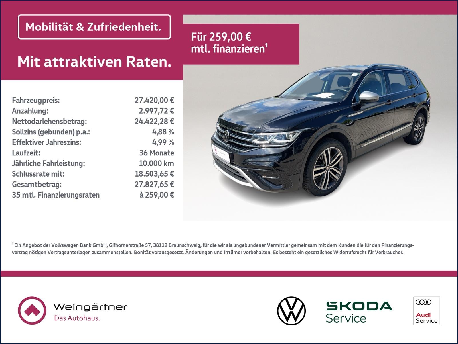 Volkswagen Tiguan Allspace Elegance 4Motion 2.0 TDI, AHK, B