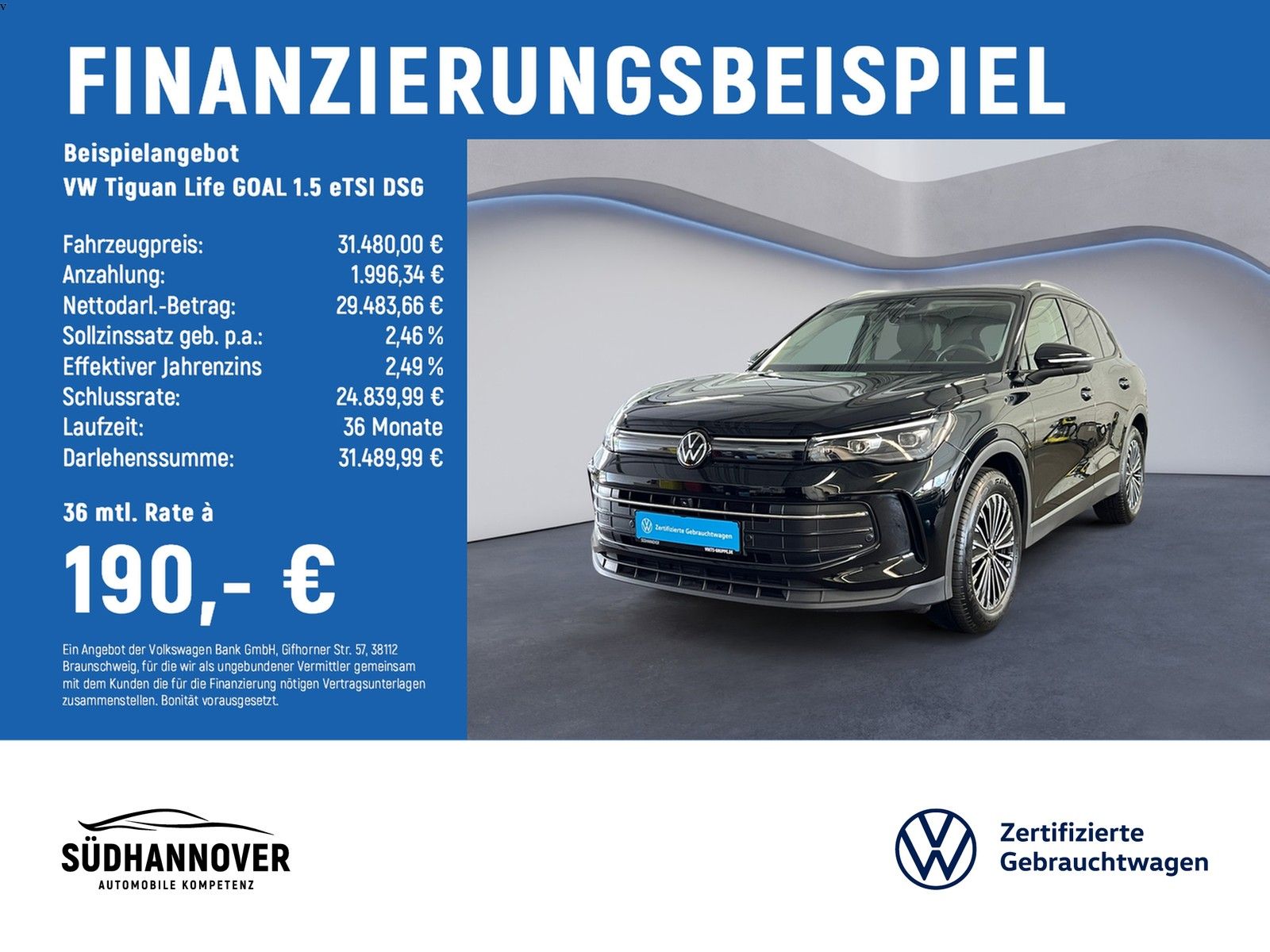Volkswagen Tiguan Life GOAL 1.5 eTSI DSG LED+AreaView+AHK