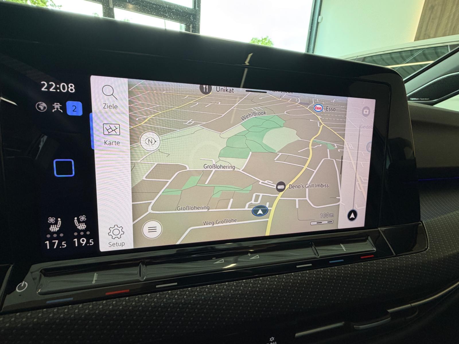 Volkswagen Golf 8 R Performance Harman Kardon Vollleder Headup, миниатюра 11