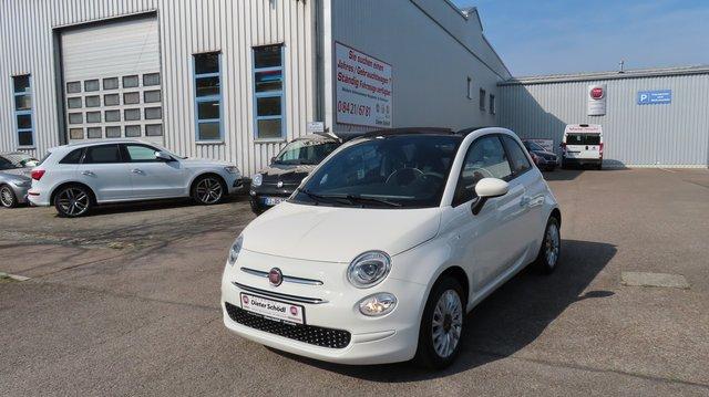 Fiat 500 Cabrio Lounge Hybrid 70 PS Weiss-Schwarz