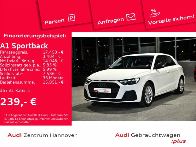 Audi A1 Sportback 25 TFSI LED virtual DAB Keyless SHZ