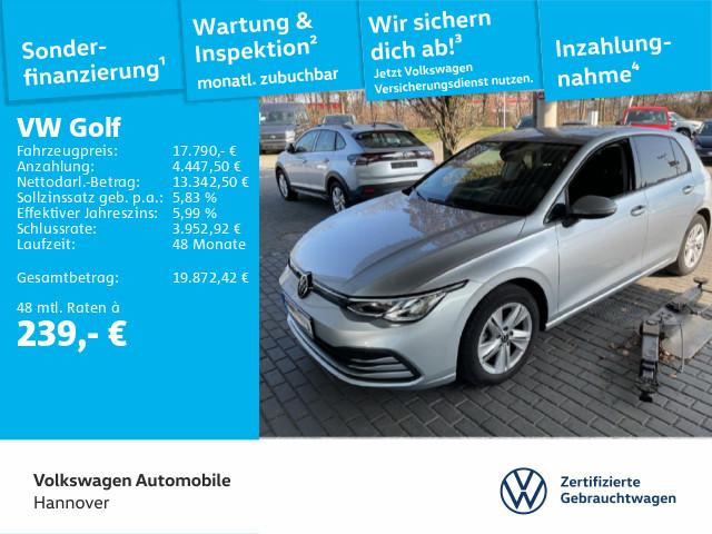 Volkswagen Golf VIII 1.5 TSI Life ACC DigCockpit PDC LED Na