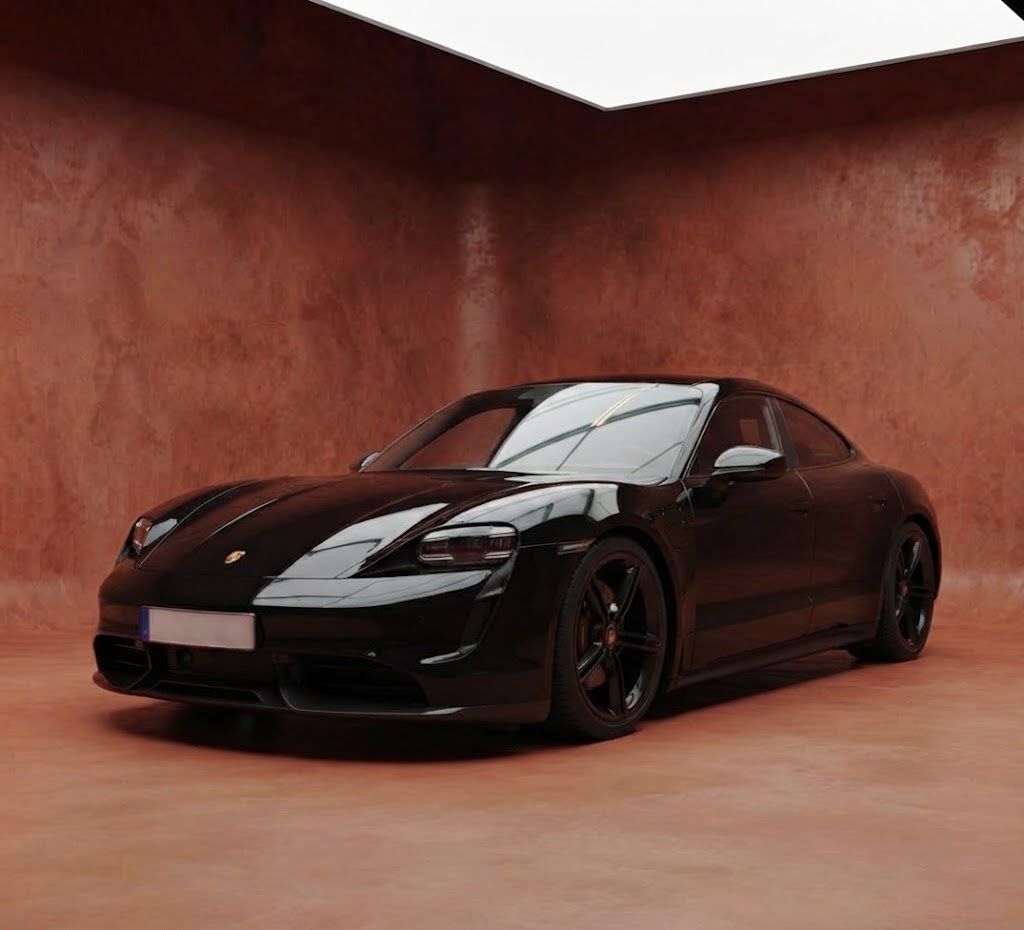 Porsche Taycan 4S Carbon Exterior Surround View Pano