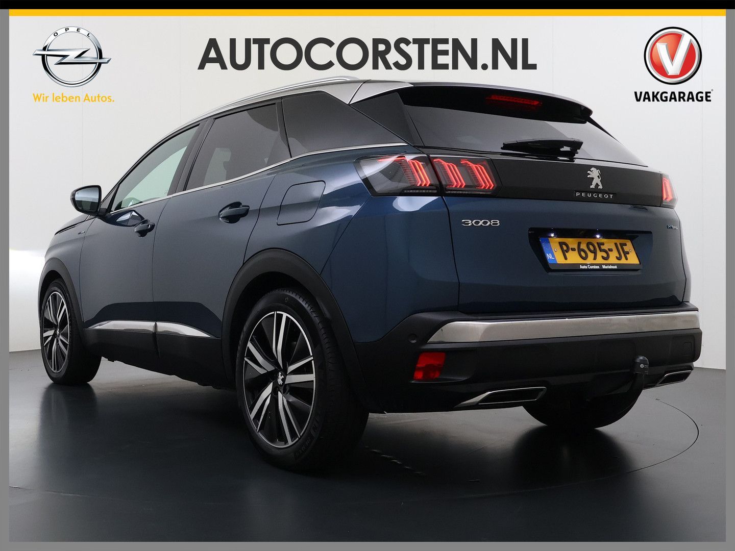 Peugeot 3008 1.6T HYbrid 225 GT SOH 91% AHK 3D-Navi Foca imagem 2