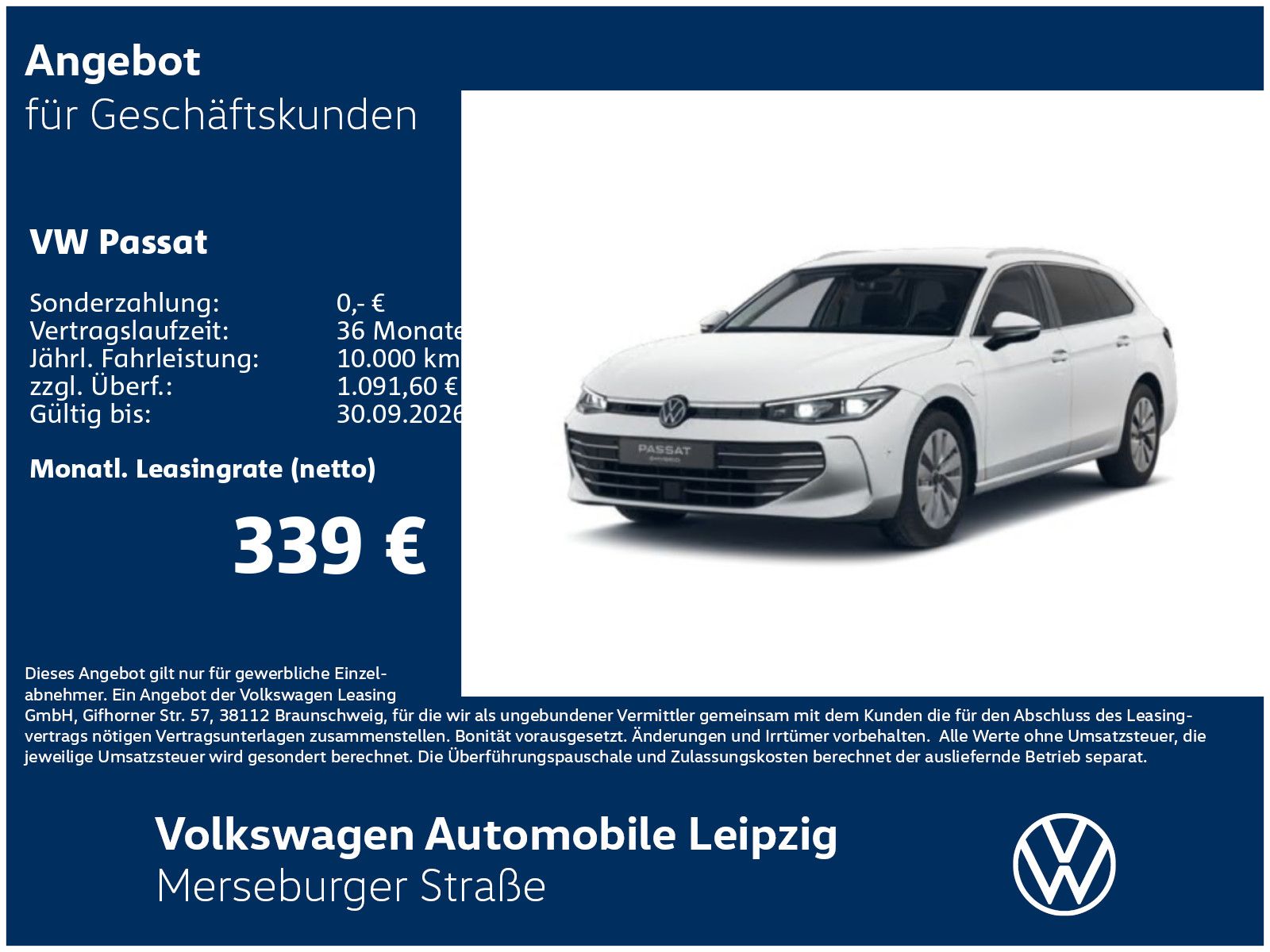 Volkswagen Passat Business 1.5 TSI eHybrid 110 kW