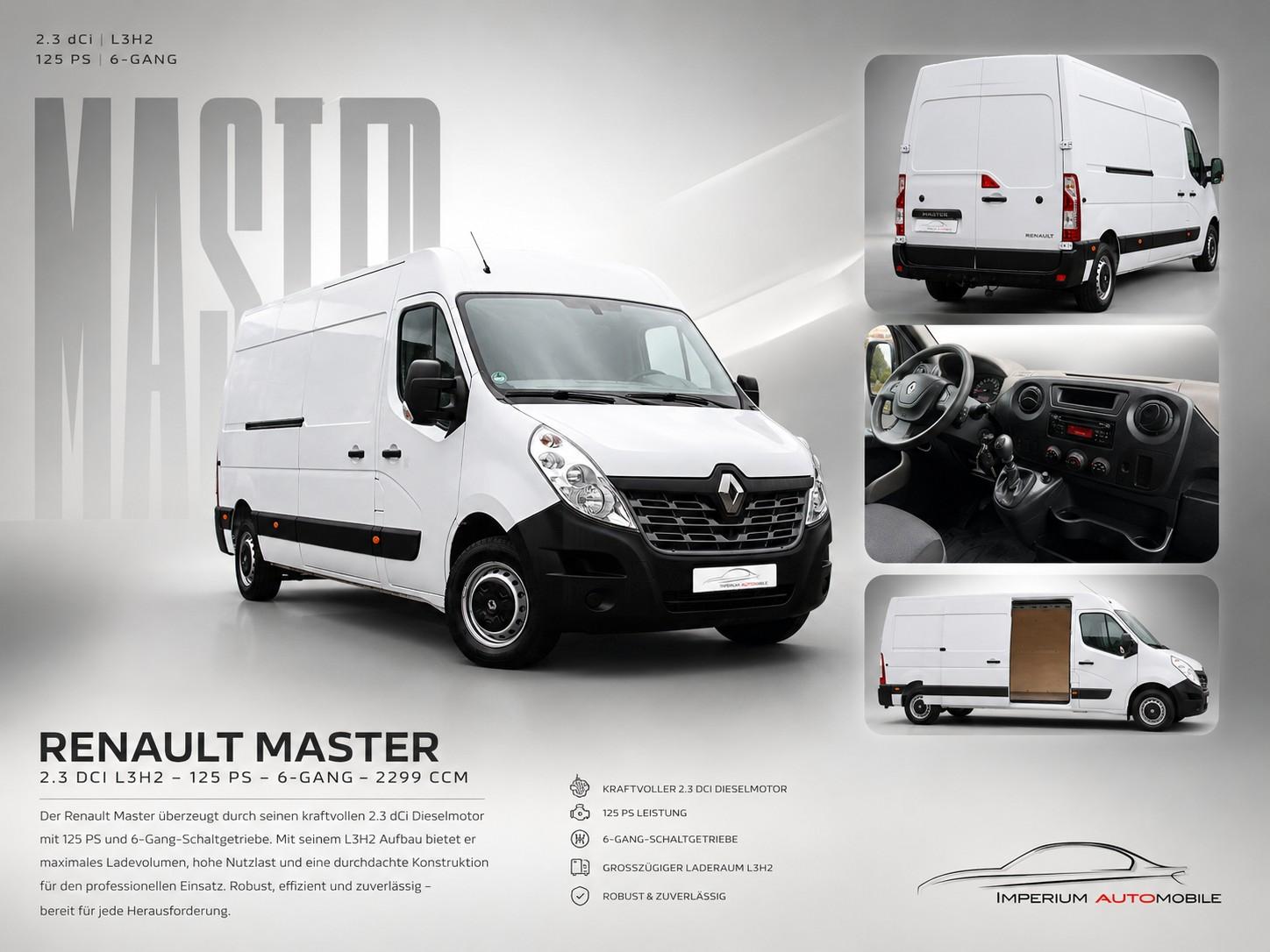 Renault Master 2.3 dCi L3H2 *KLIMA*TEMPO*CAM*PDC*AHK*3-S
