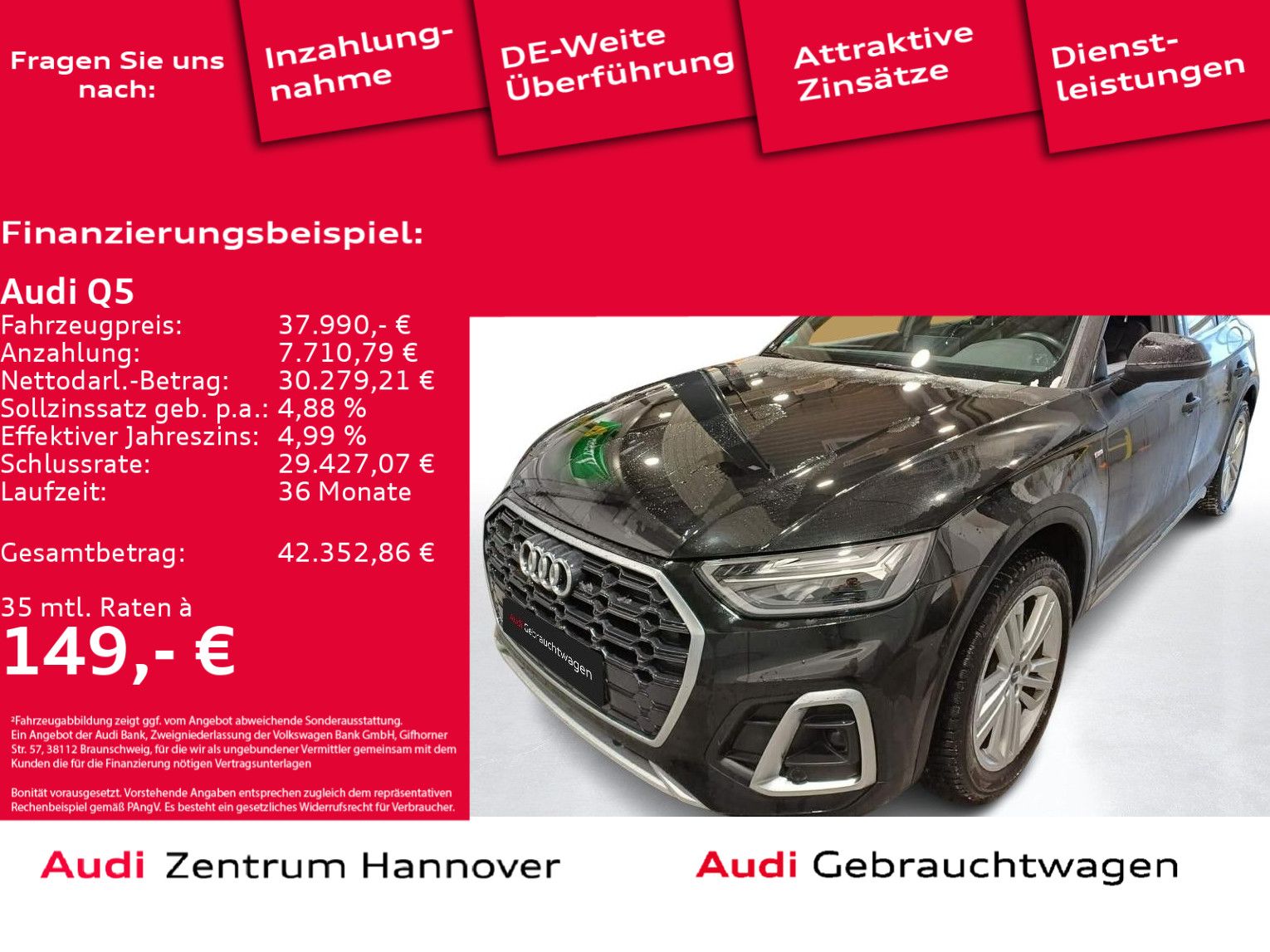 Audi Q5 S line quattro 40 TDI Kamera AHK Navi virtual