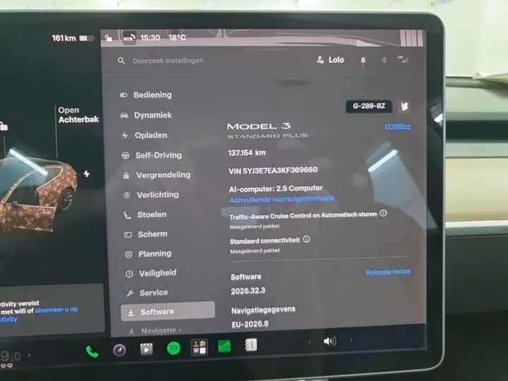 TESLA MODEL 3 - STANDARD PLUS - RWD - RANGE PLUS 81 - 299 CV - SIÈGES CHAUFFANTS
