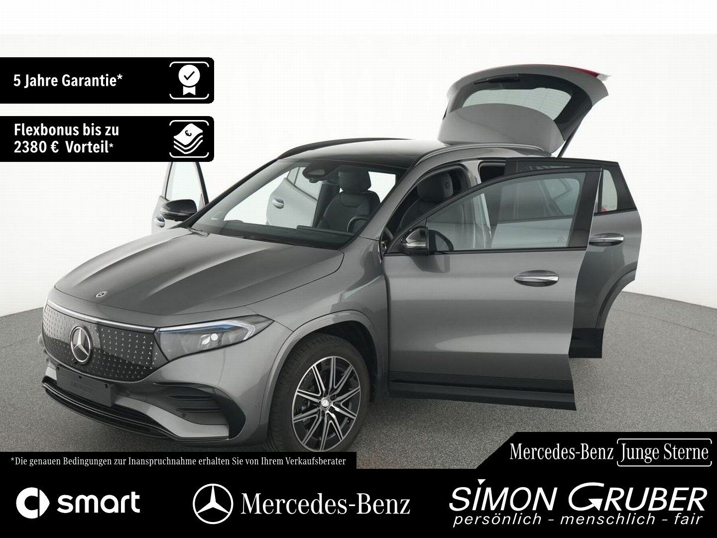 Fahrzeugabbildung Mercedes-Benz EQA 250+ AMG Night Pano Burm HUD Leder 360 AHK
