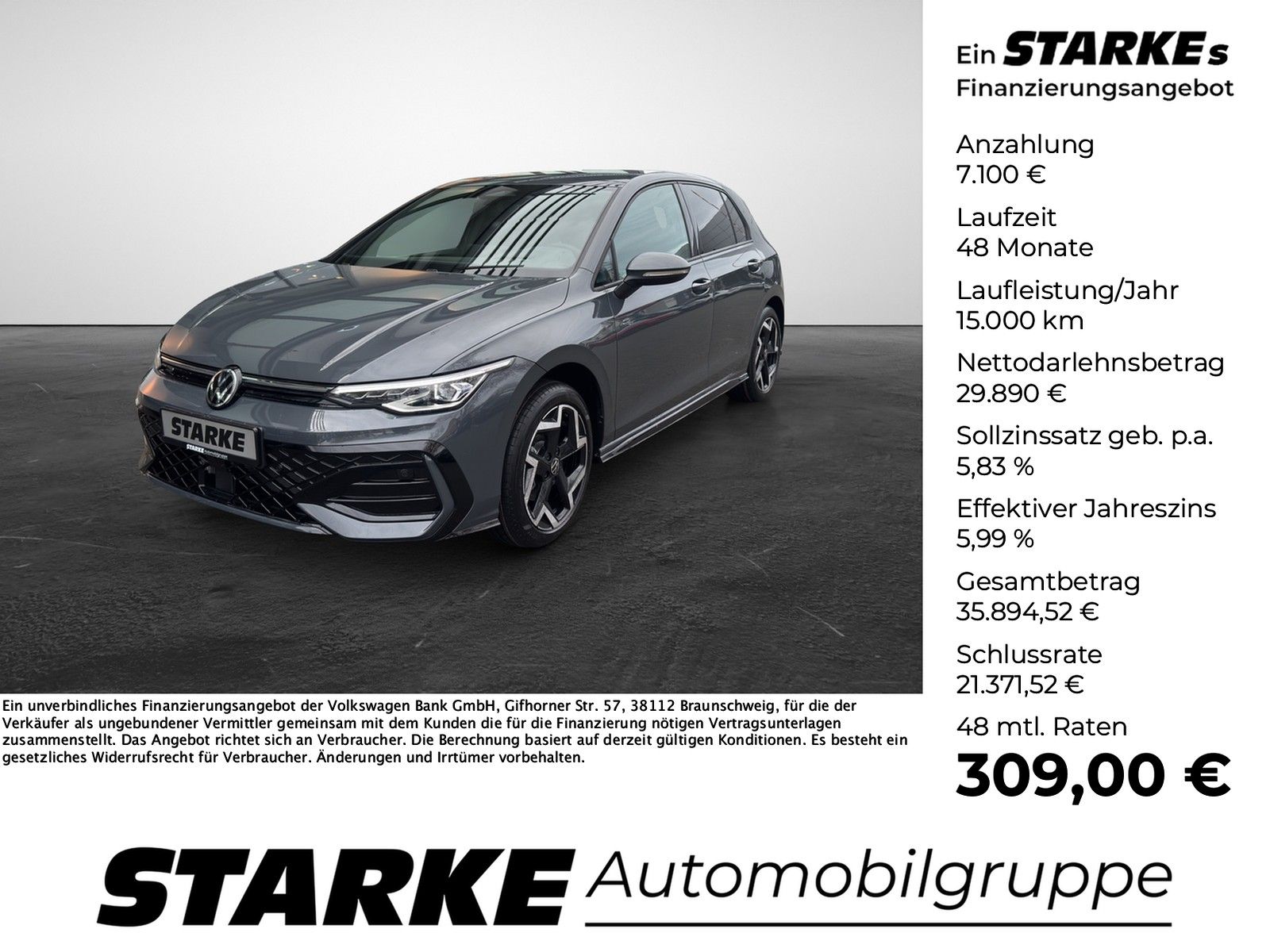 Volkswagen Golf 2.0 TDI DSG R-Line HeadUp AHK Navi LED Kam