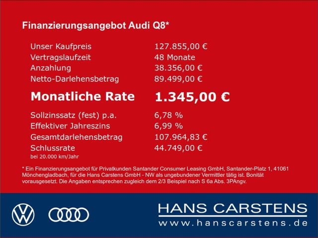 Audi Q8 SUV 50 TDI quattro tiptronic V6 AHK Leder Pan