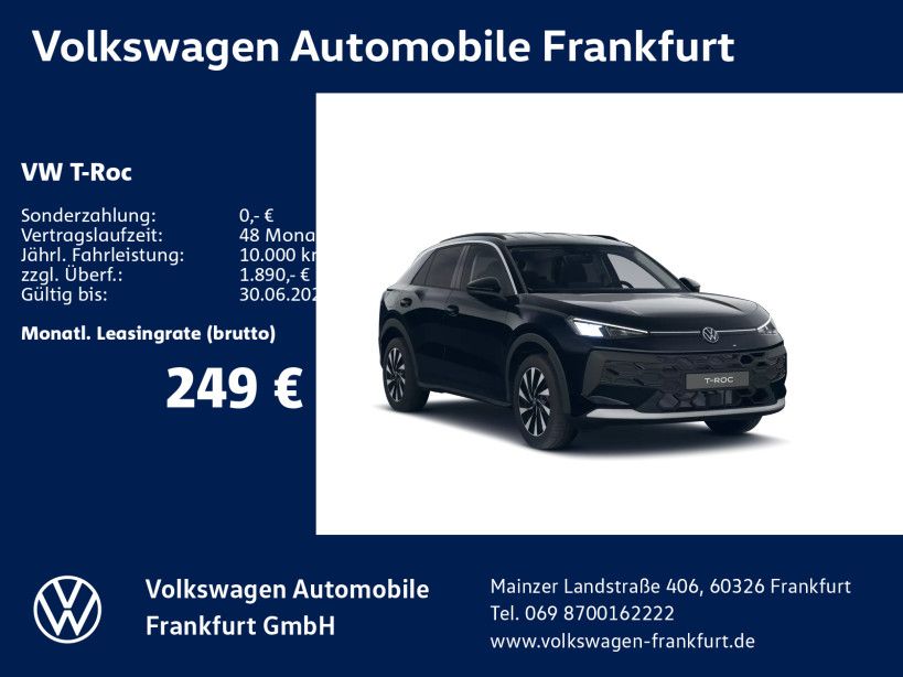 Volkswagen T-Roc Life 1.5 l eTSI OPF 85 kW (116 PS) 7-Gang-