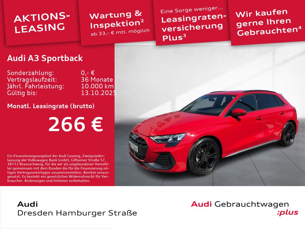Audi A3 Sportback 30 TFSI S line Matrix Navi AHZV