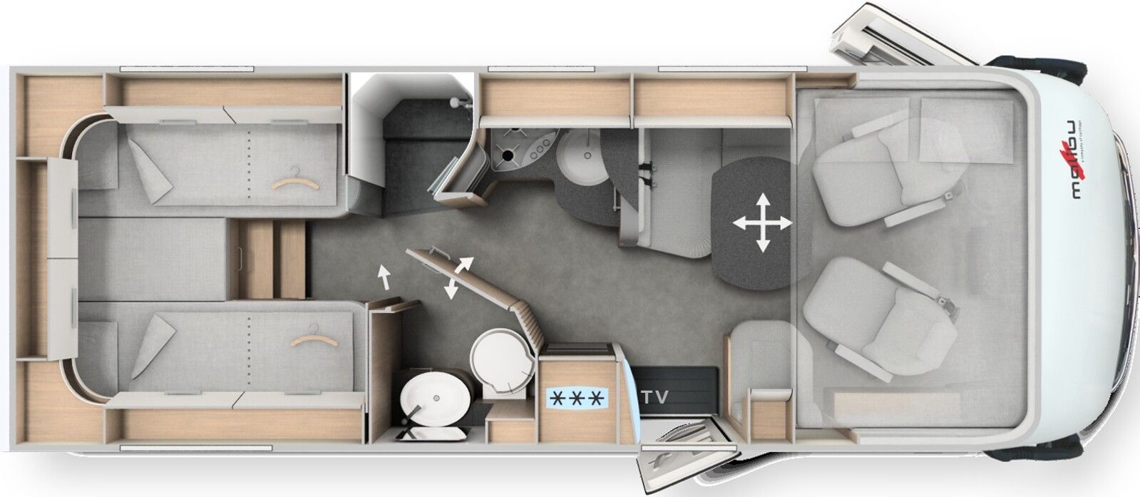 Fahrzeugabbildung Malibu I 450 RB LE comfort Navigation, RFK, TV