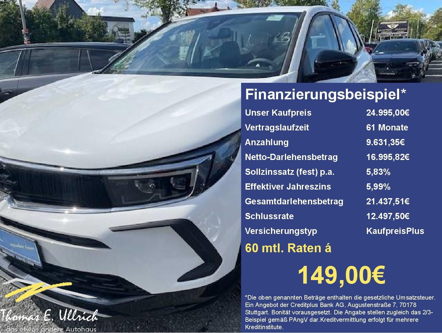 Opel Grandland 1.2 Turbo MHEV GS AT+Navi+Sitzhzg.+Len