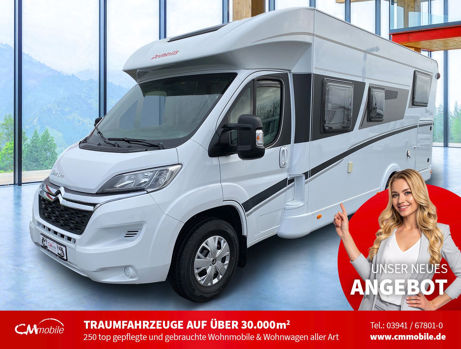 Dethleffs
 T 7057 EB Silver Line - Einzelbetten - 1. Hand -
