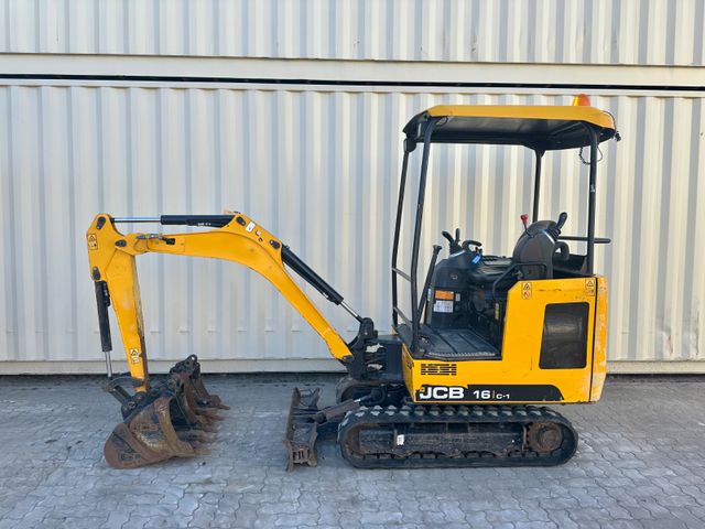 JCB 16C-1 /2020 BJ/1.035 BH/verbr. Laufwerk/3xLöffel