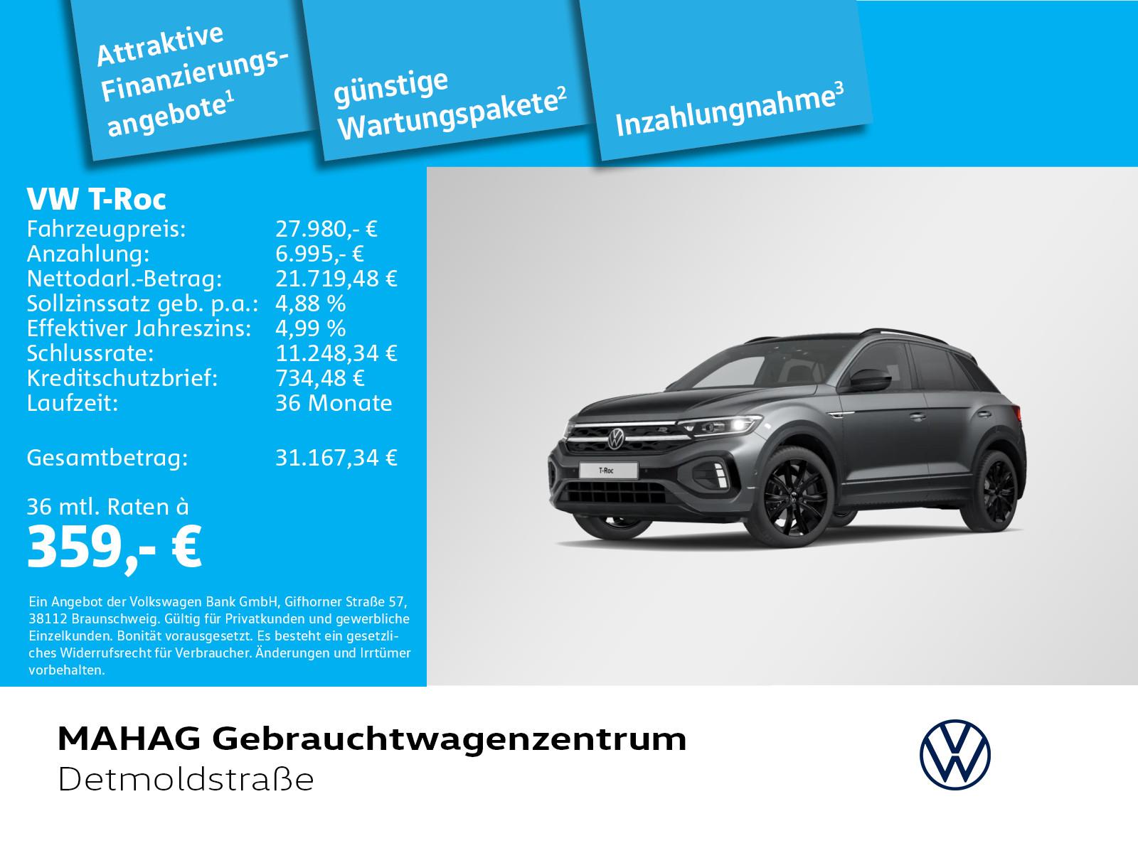Volkswagen T-ROC 1.5 TSI R-Line BlackStyle AHK IQ.Light IQ.