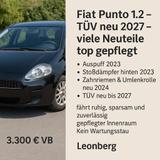 Fiat Grande Punto - Fiat Grande Punto Gebrauchtwagen in Stuttgart