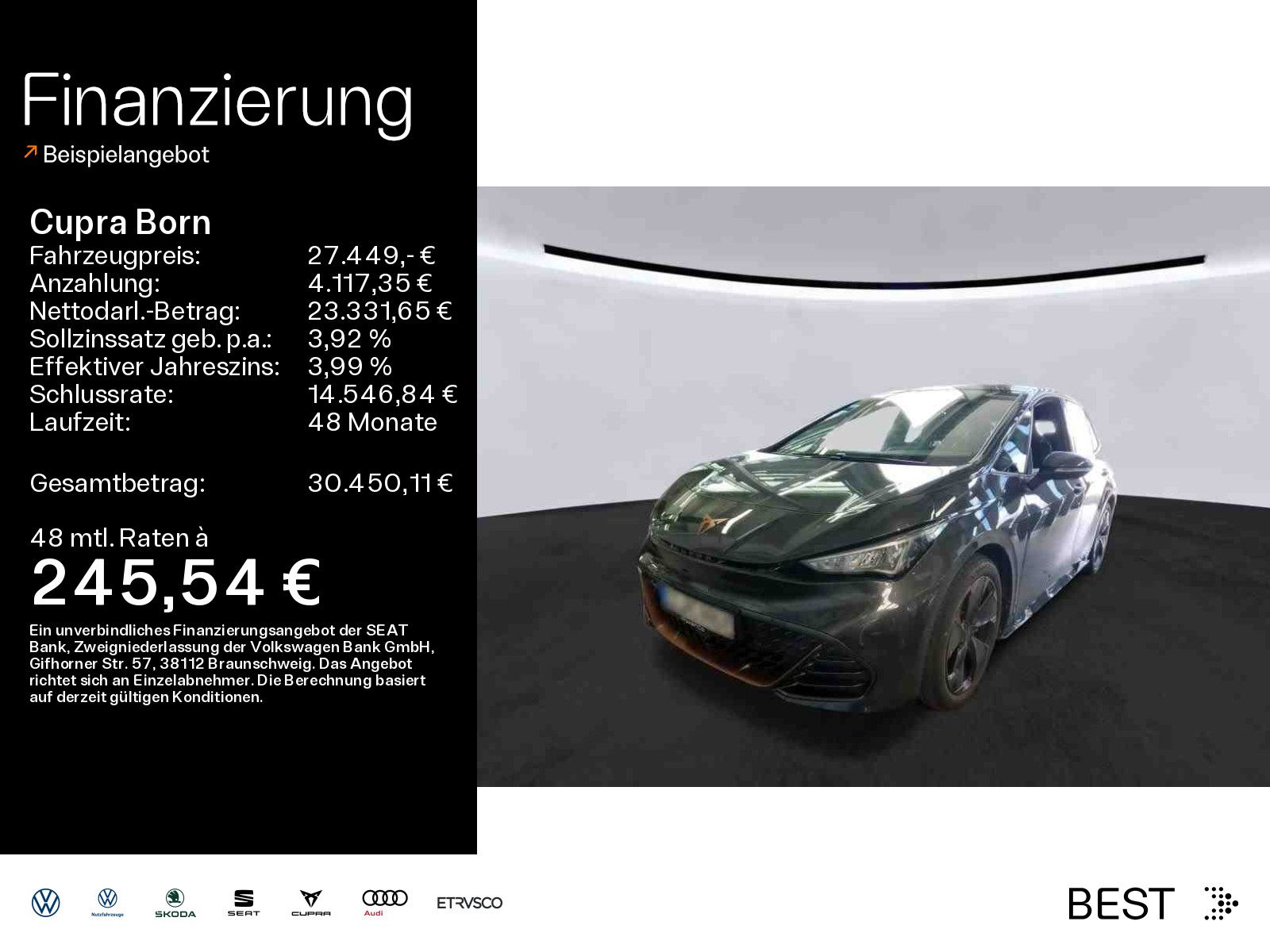 CUPRA Born electric*WÄRMEPUMPE*LED*KAMERA*PDC*SHZ*NAVI