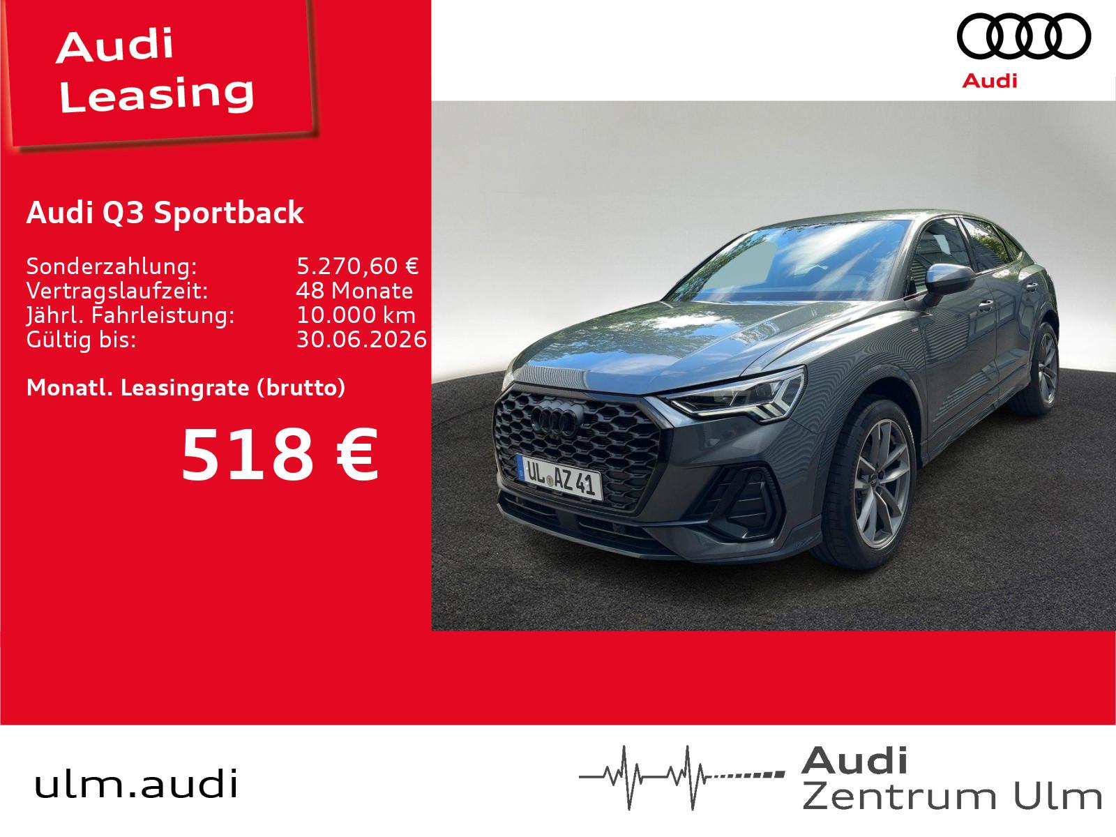 Audi Q3 Sportback S line 35 TDI AHK KAM LED NAVI+ SHZ