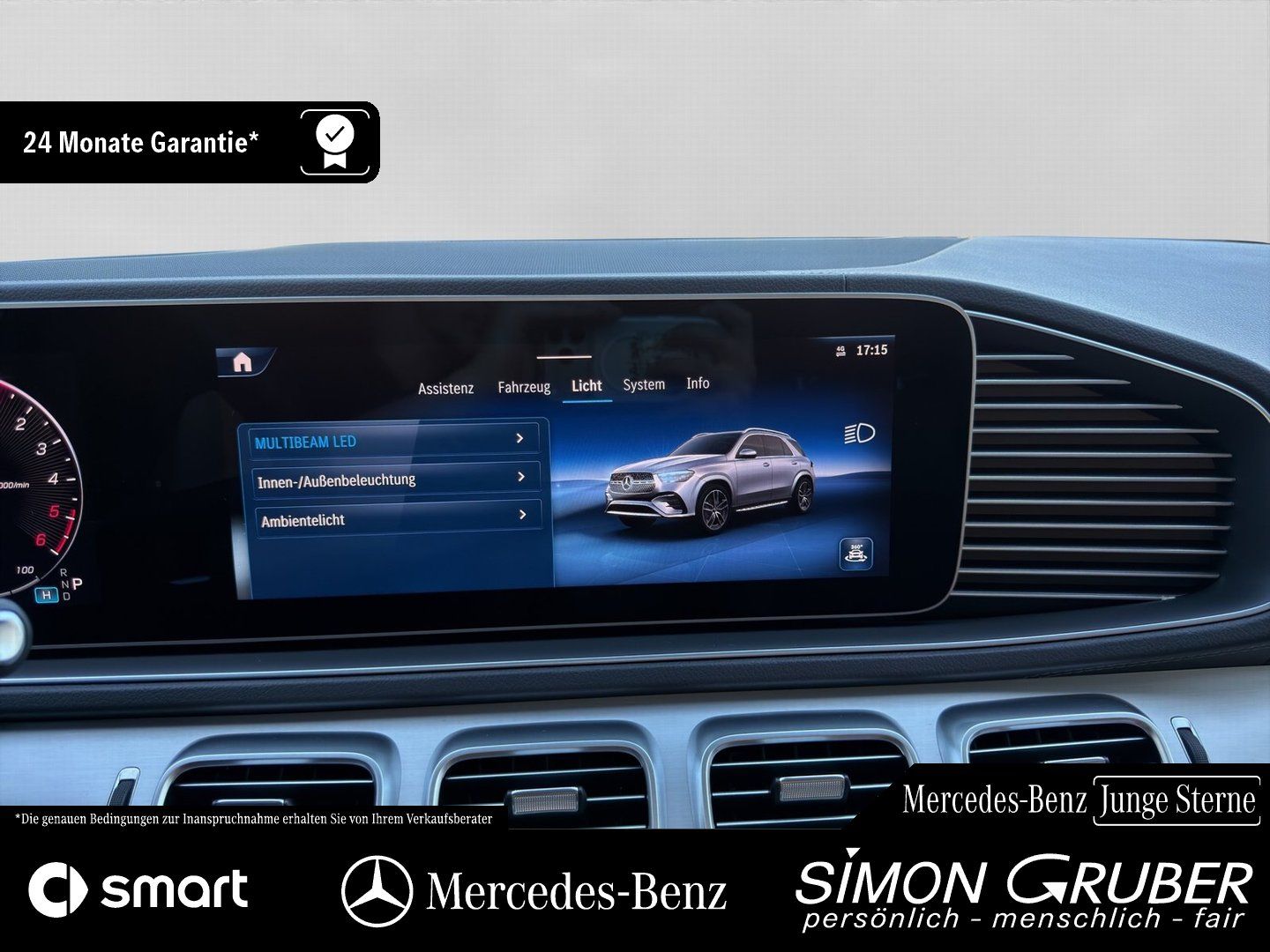 Fahrzeugabbildung Mercedes-Benz GLE 350 de 4M AMG Pano Burm Airmatic Leder AHK