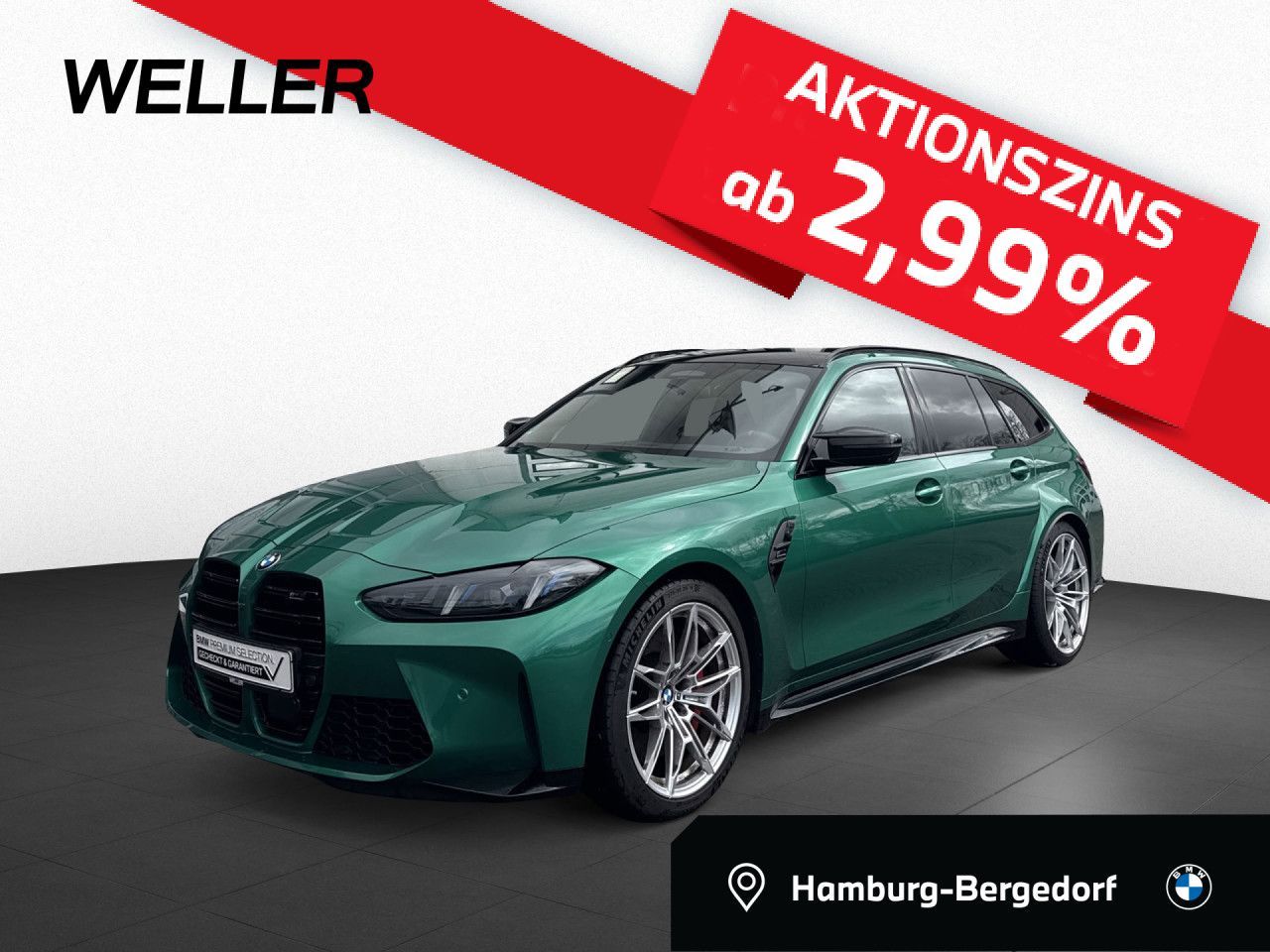 BMW M3 Touring DA-Pro H/K HUD 360° Memory Tartufo