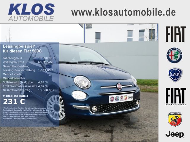 Fiat 500C 1.0 DOLCEVITA 70PS PDC APPLE CARPLAY KLIMAA