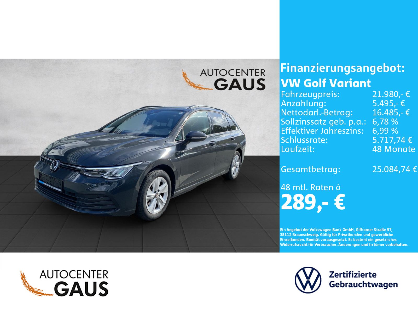 Volkswagen Golf VIII Variant Life 1.5 eTSI DSG Navi ACC foto 2