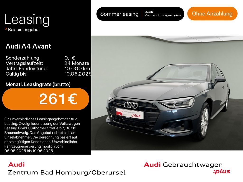Audi A4 Avant Advanced 40 TDI quattro*Navi*PDC*Virtua