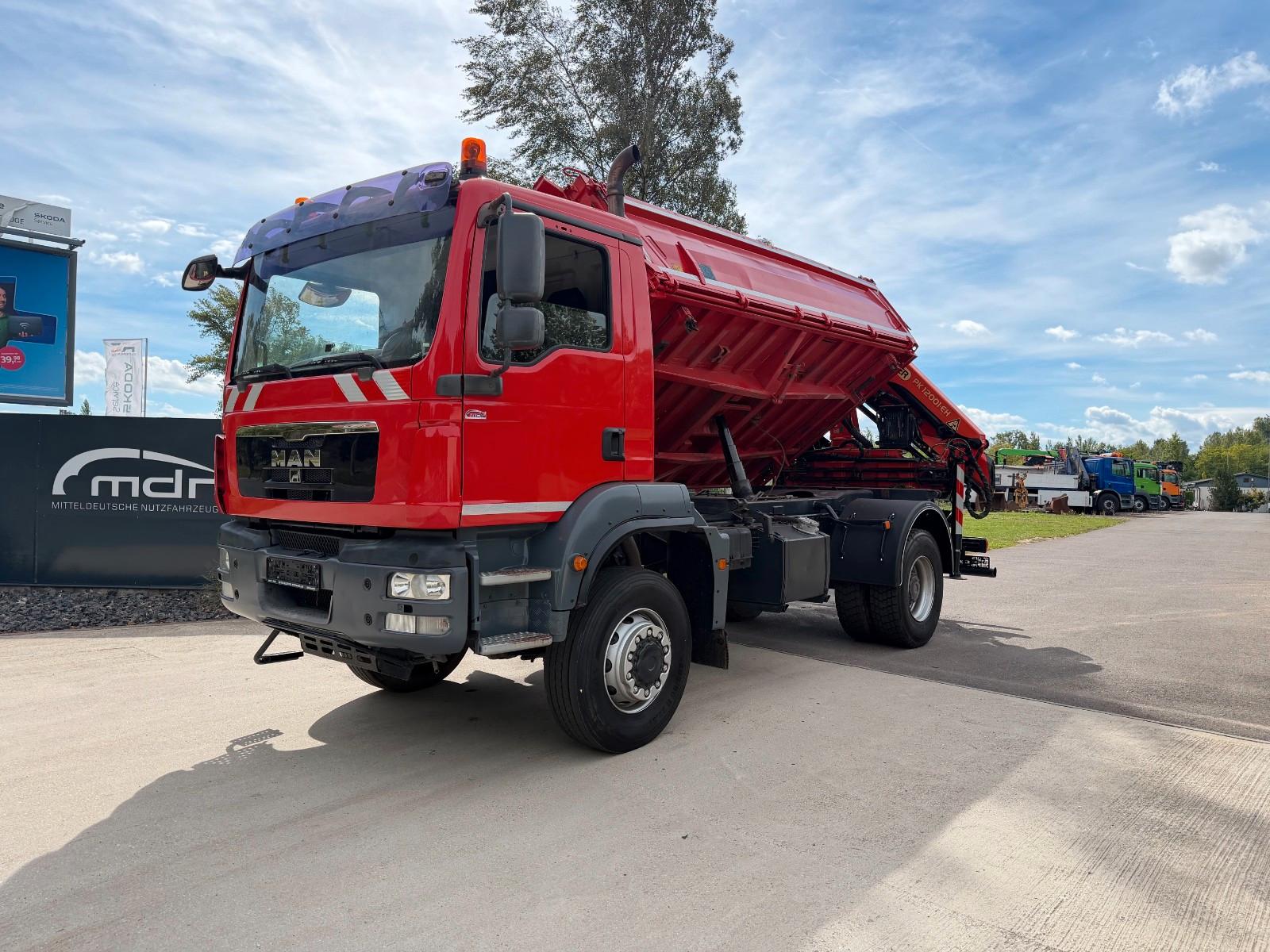 MAN TGM 18.290 4x4 Kipper KRAN 14m FUNK AHK