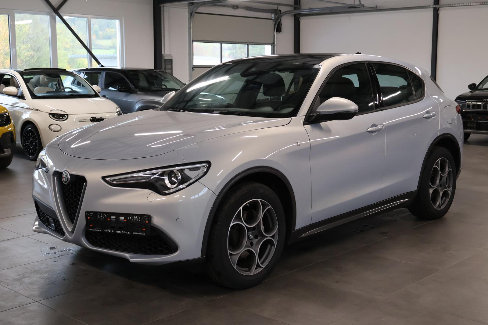 Alfa Romeo Stelvio Ti Q4 Perla Lunare BIXEN+PANO+AHK+WINTER